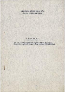 3. сједница Вијећа радних заједница