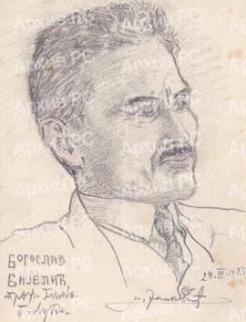 Портрет Богослава Бијелића, професора Реалне гимназије у Бањалуци