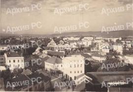 Поглед на центар Бањалуке и Варош са минарета Ферхадије