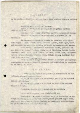 44. сједница Скупштине општине