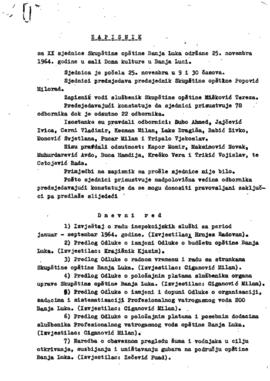 20. сједница Скупштине општине