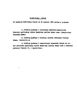 2. сједница Општинског вијећа