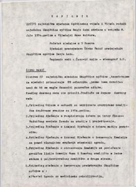 22. сједница Скупштине општине