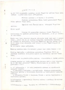 25. сједница Скупштине општине