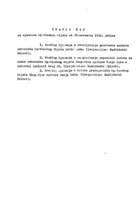 6. сједница Општинског вијећа