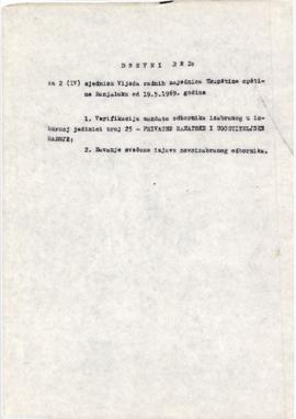2. сједница Вијећа радних заједница