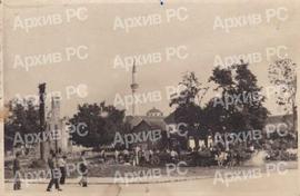 Рушење Шипсове баште у Бањалуци (?), поглед на Ферхадију