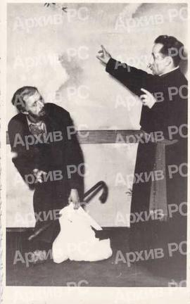 РКУД „Пелагић“ Бањалука, драмска група у представи „Слуга Јернеј и његово право“, Ћамил Бућо и Џе...