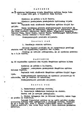 3. сједница Општинског вијећа