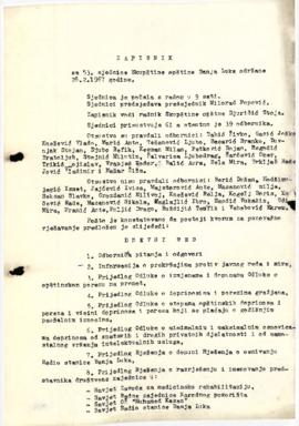 53. сједница Скупштине општине