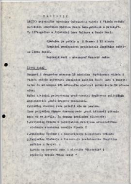 18. сједница Скупштине општине